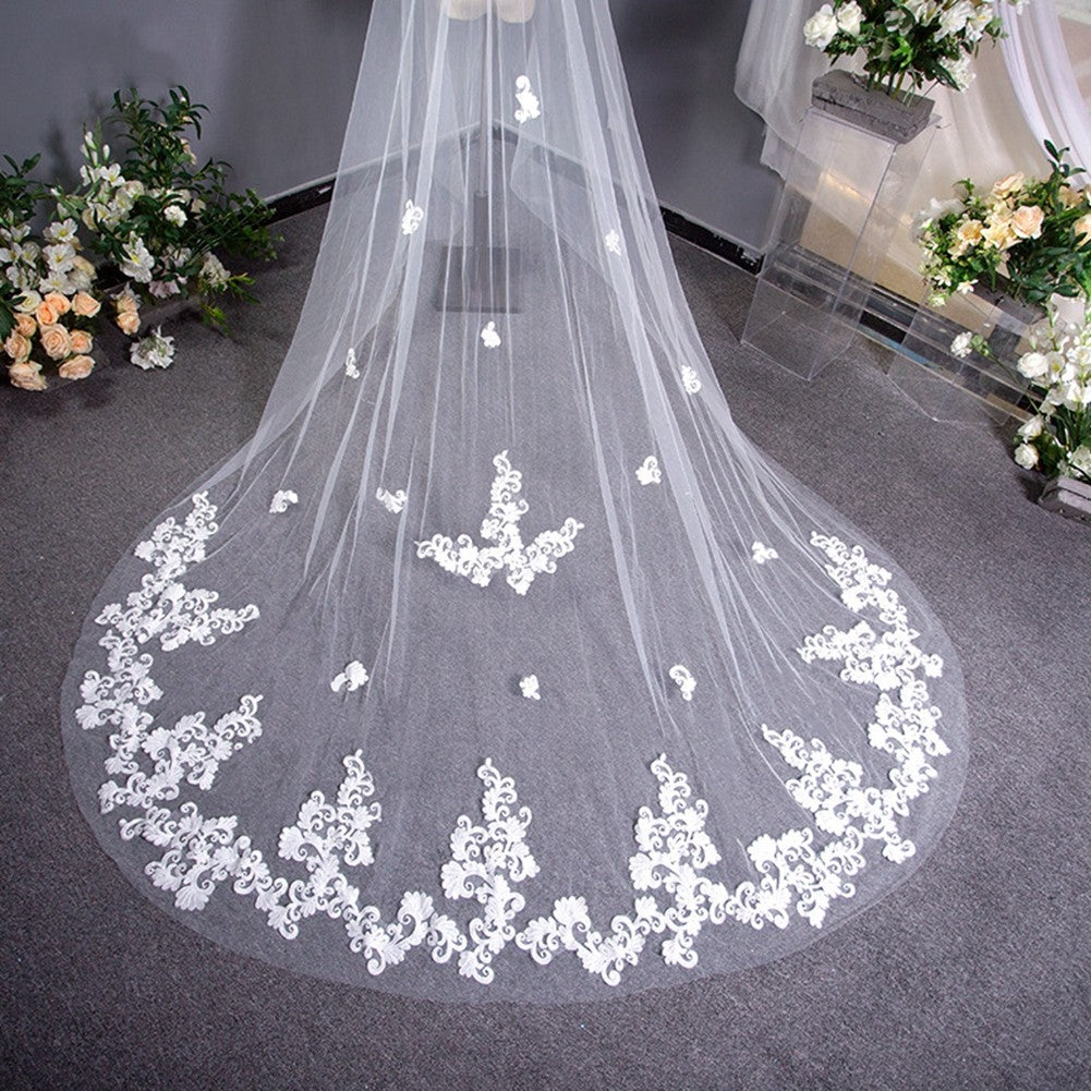 Wedding Dress Long Tailed Luxury Headdress