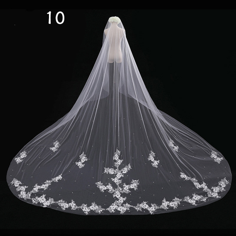 Bride Wedding Master Wedding Veil Long Long Tail