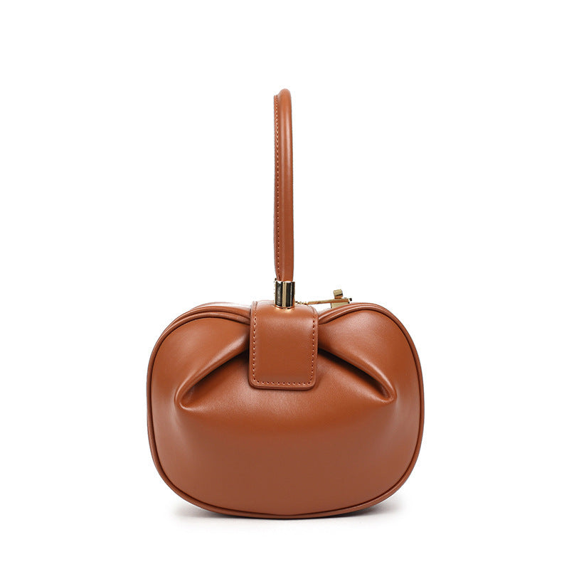 Leather handbags fashion dumplings handbag