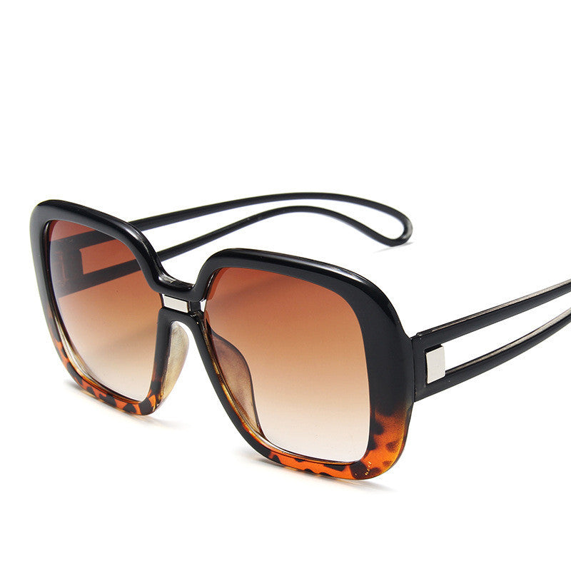 Large frame sunglasses with gradient personality sunglasses