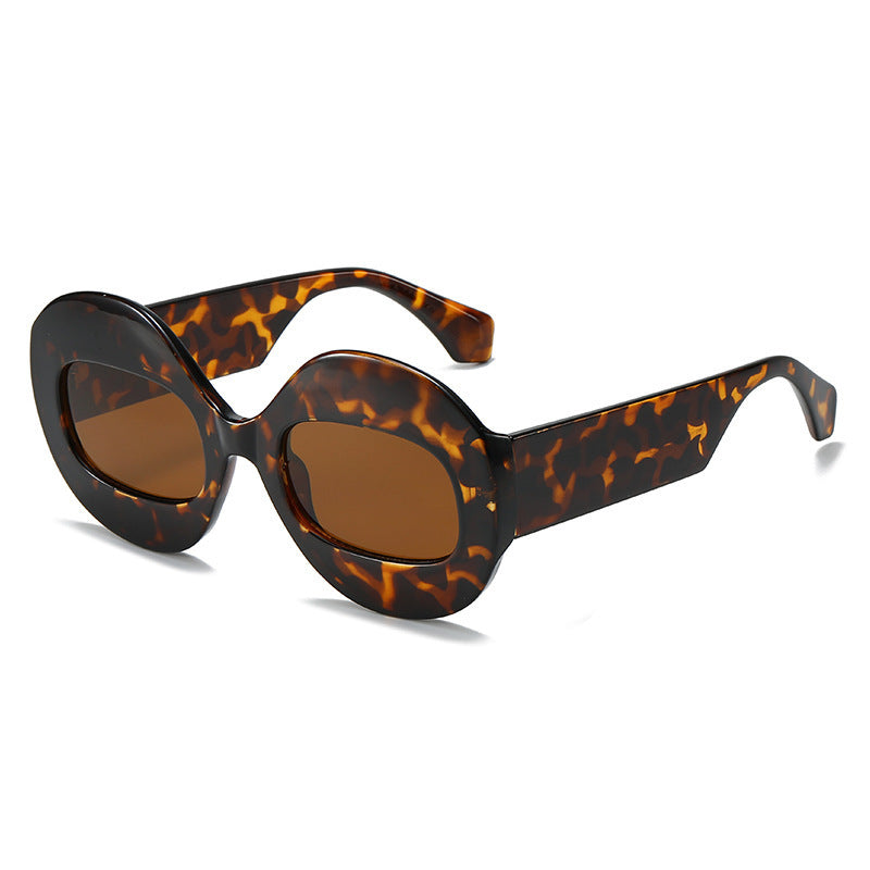 Avant-garde Color Contrast European And American Catwalk Luxury Sunglasses