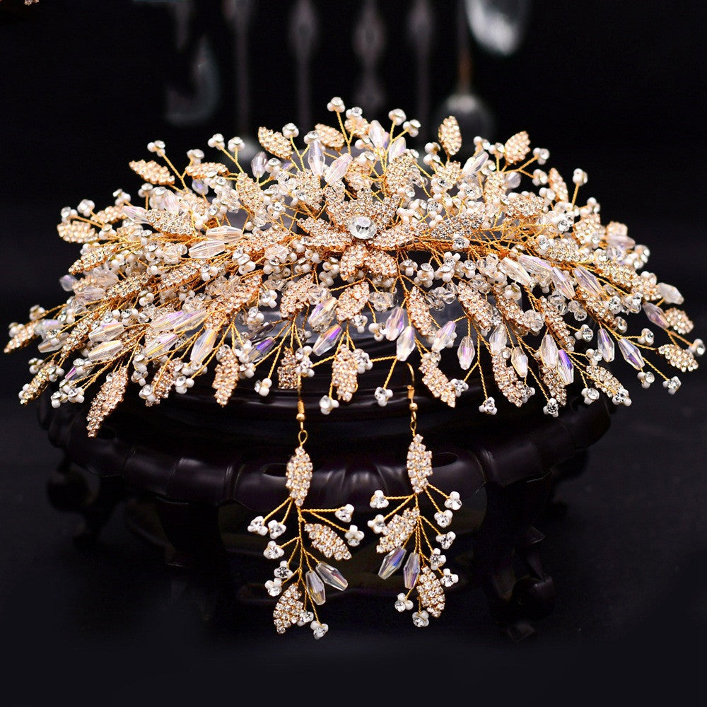 Wedding Headwear New Golden Luxury Creative Hair Accessories