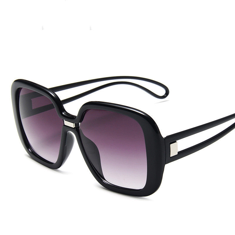 Large frame sunglasses with gradient personality sunglasses