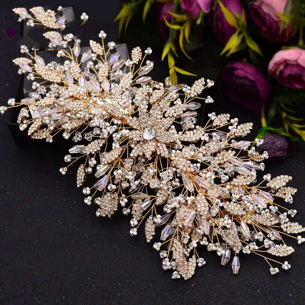 Wedding Headwear New Golden Luxury Creative Hair Accessories