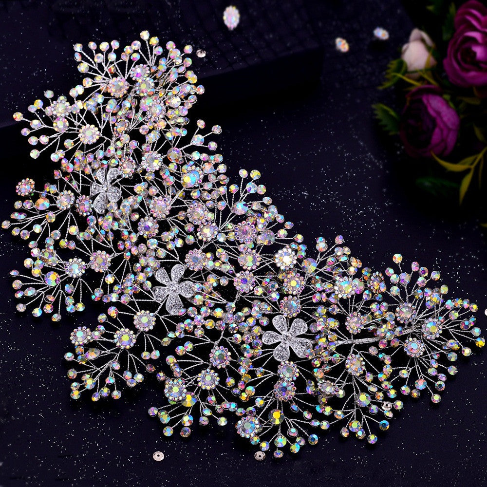 European And American Wedding Rhinestone Handmade Hair Accessories Wedding Dress