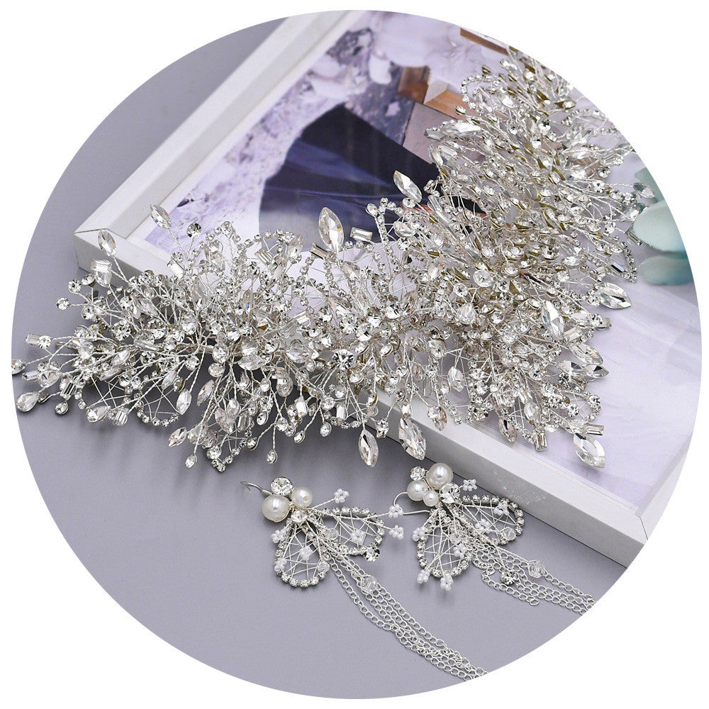 Bridal Tiara Wedding Crystal Crown Handmade Accessories