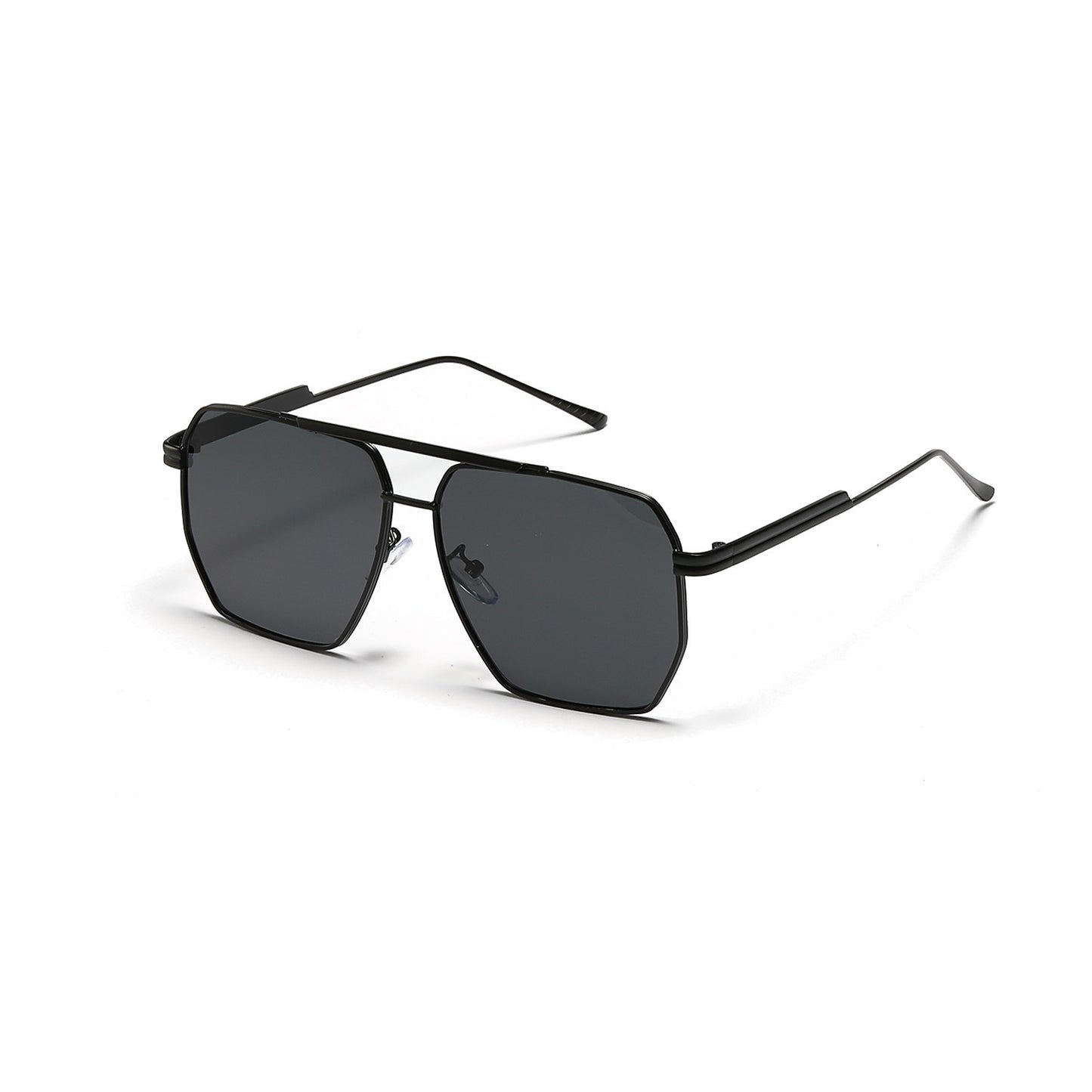 Men And Women Retro Fashion Double Beam Large Frame Sunglasses