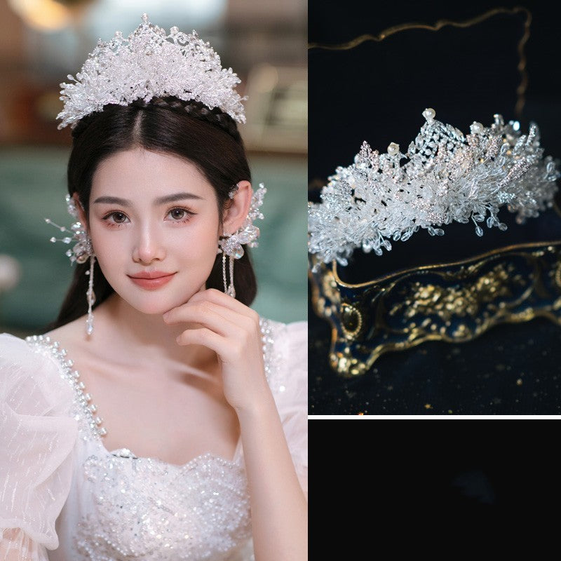 Handmade Crown Luxury Beaded Wedding Wedding Dress Hair Accessories