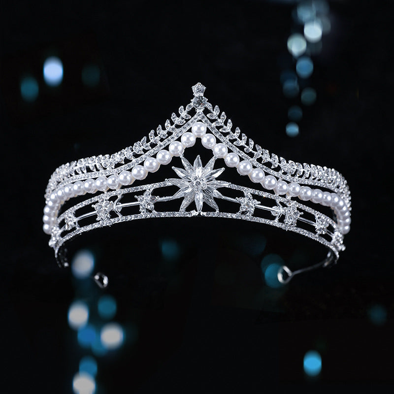 Bridal Crown Baroque Pearl High-end Luxury Headband