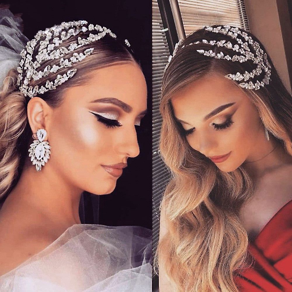 Women's European And American Wedding Hair Accessories With Diamond Headband