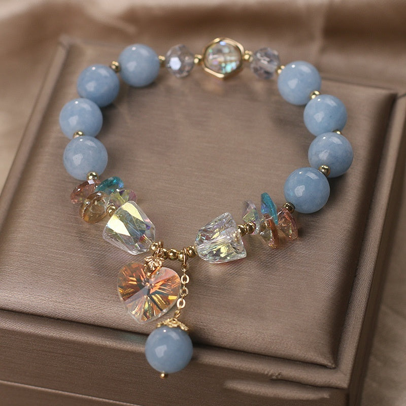 Aquamarine Crystal Bracelet For Women Affordable Luxury Fashion