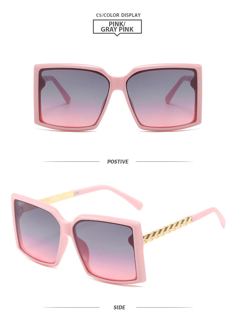 Fashion Box Simple Catwalk Light Luxury Sunglasses