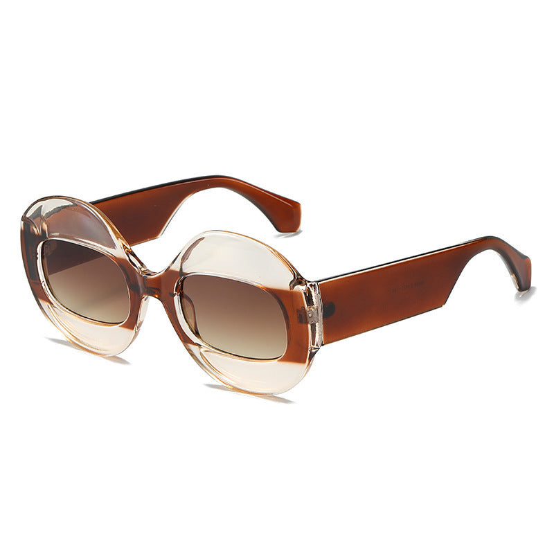 Avant-garde Color Contrast European And American Catwalk Luxury Sunglasses