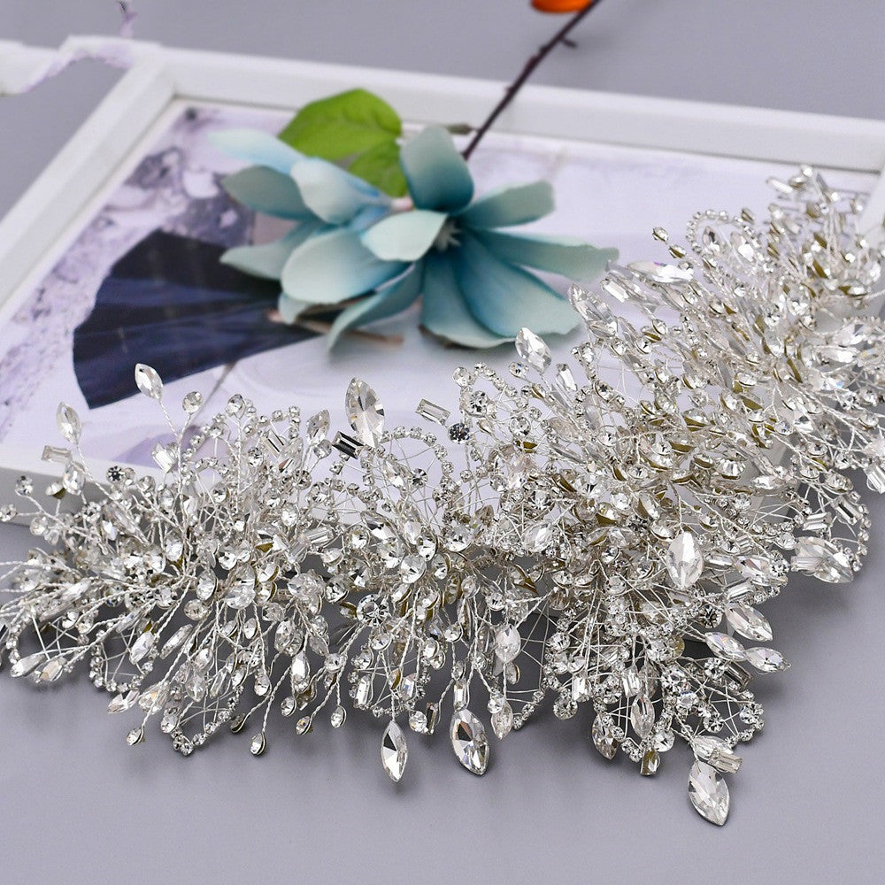 Bridal Tiara Wedding Crystal Crown Handmade Accessories