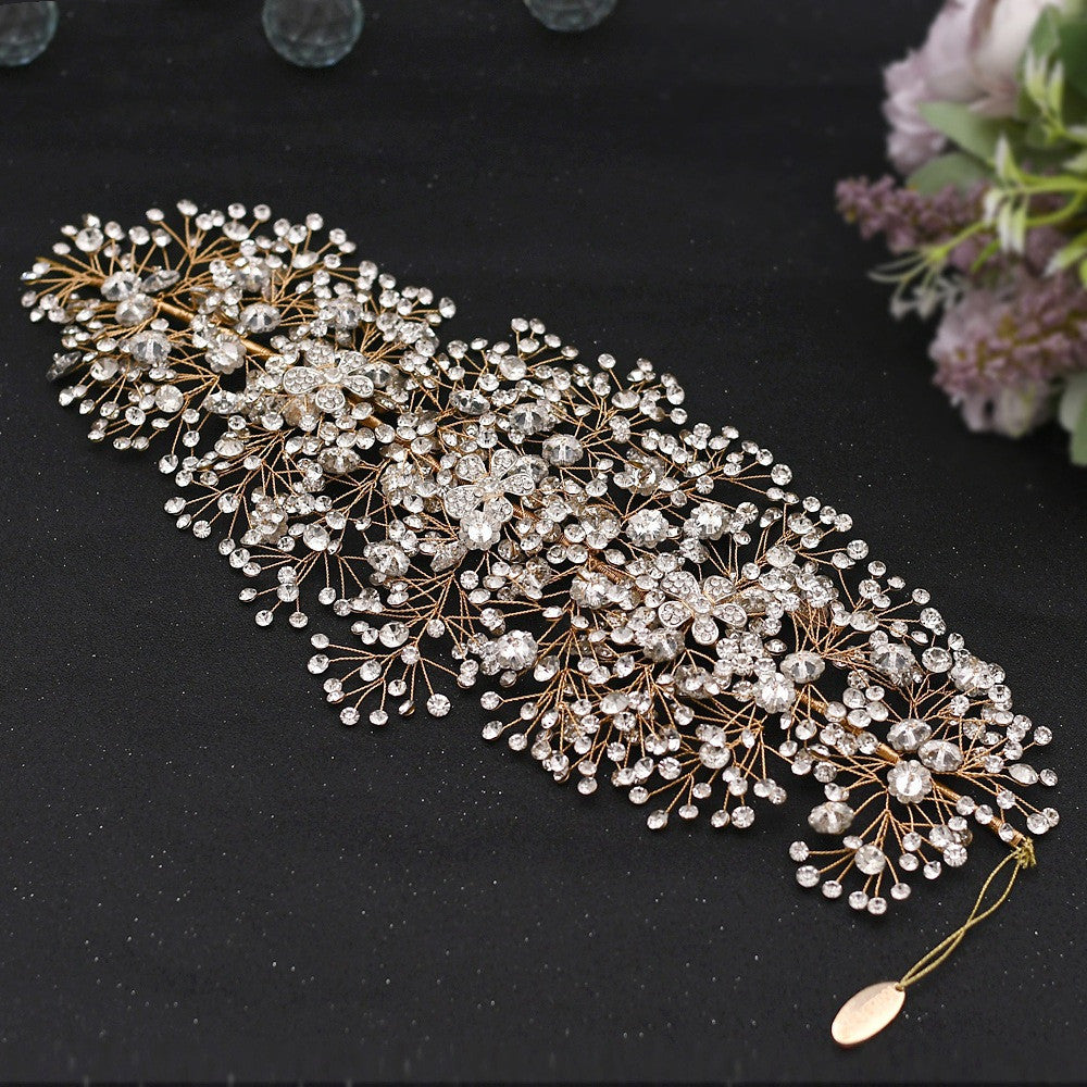 European And American Wedding Rhinestone Handmade Hair Accessories Wedding Dress