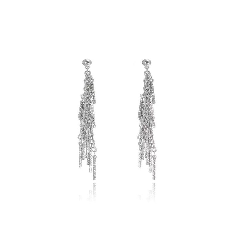 Tassel Earrings For Women Light Luxury Niche Fashion Versatile