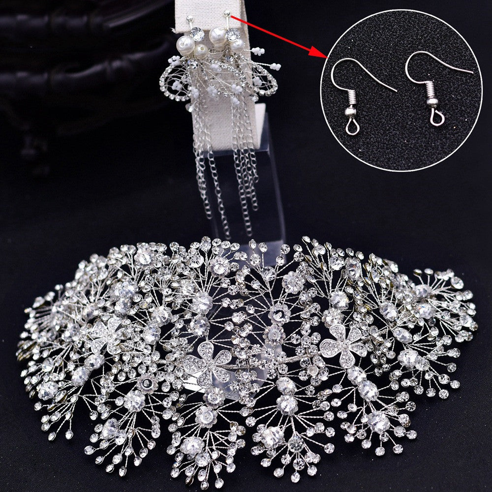 European And American Wedding Rhinestone Handmade Hair Accessories Wedding Dress