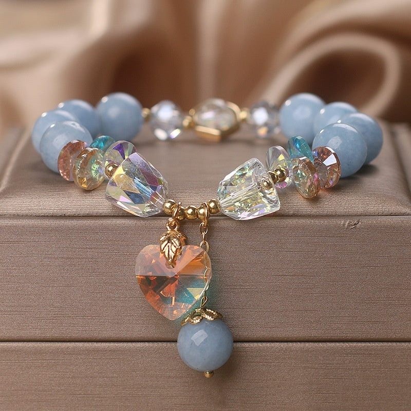 Aquamarine Crystal Bracelet For Women Affordable Luxury Fashion